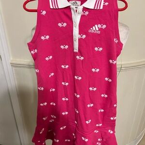 NWT Adidas Kids Pink Dress with White Pattern Size 6 Children’s